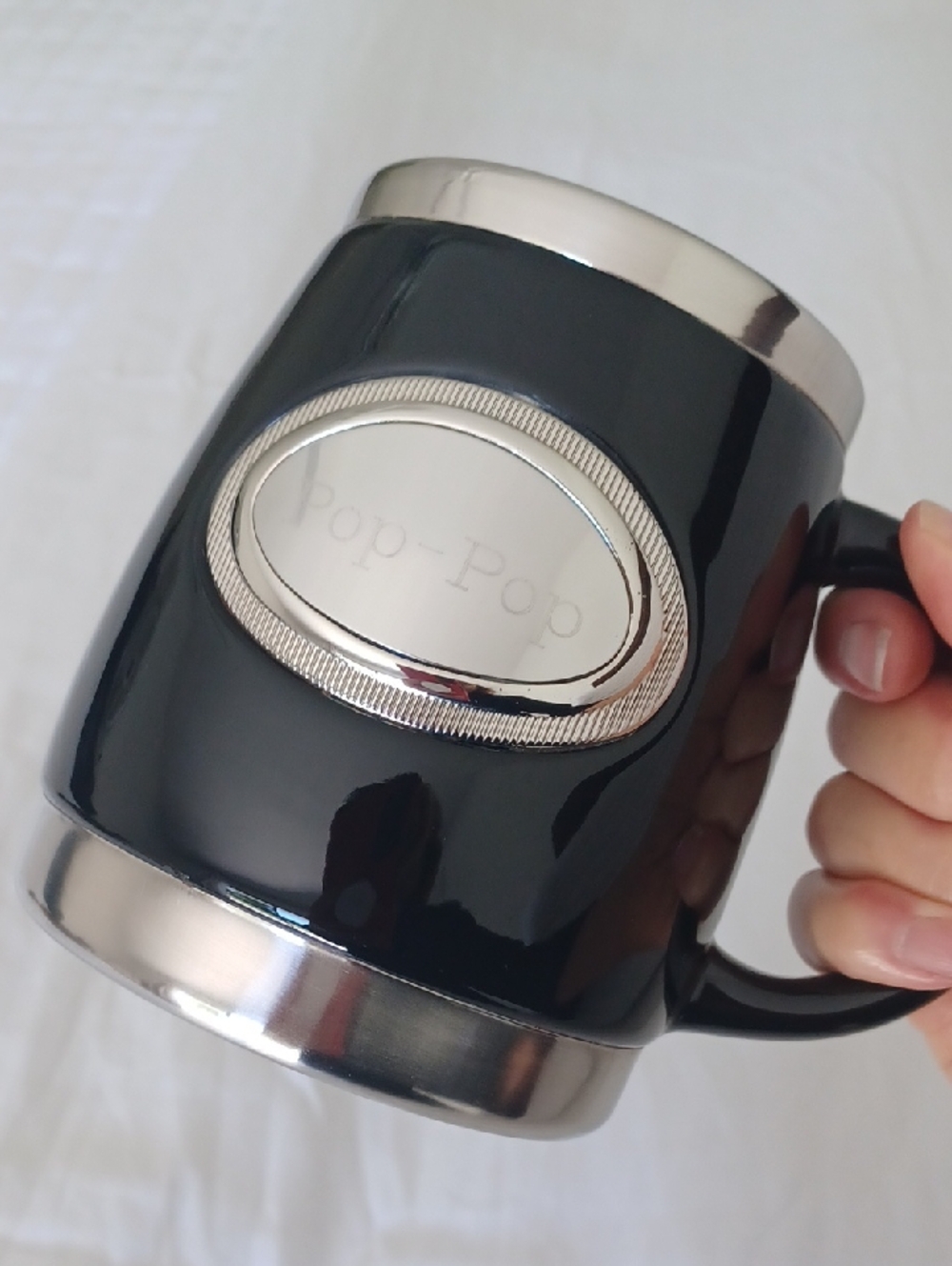 Engraved "Pop Pop" Large Insulated Thermal Mug
